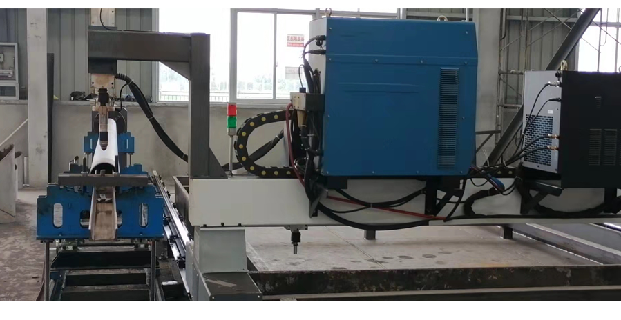 CNC circular pipe intersecting line cutting machine