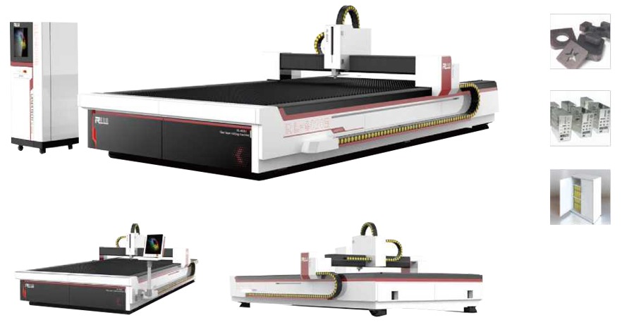 Single platform high power laser cutting machine